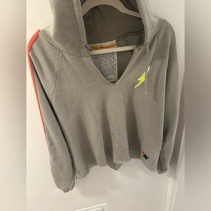 aviator nation cropped hoodie